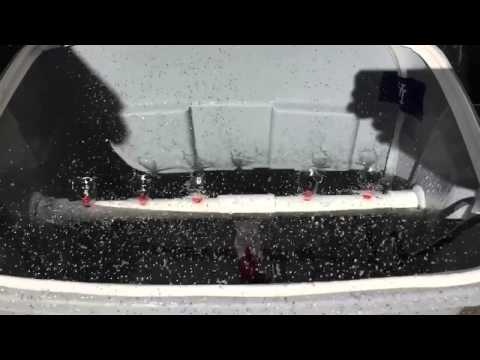 DIY Hydroponic Sprinkler test