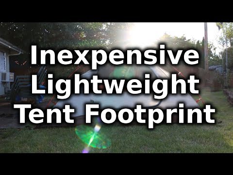 DIY Inexpensive and Lightweight Tent Footprint