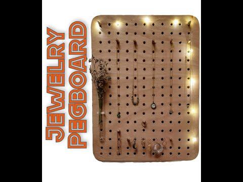 DIY Jewelry Pegboard