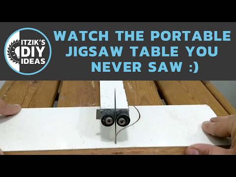 DIY Jigsaw table you never saw - using a garden table &amp;amp; thread inserts