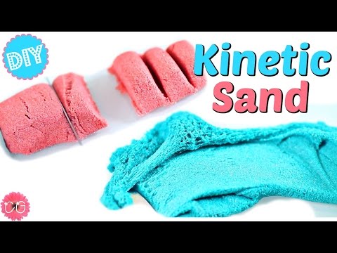 DIY KINETIC SAND!  JUST LIKE REAL KINETIC SAND!  AMAZING SAND &amp;quot;SLIME&amp;quot;!