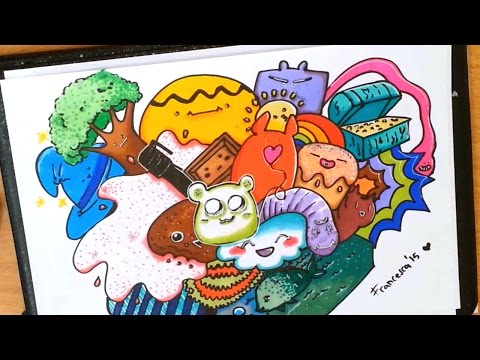 DIY Kawaii Fantasy Doodle - How to draw a cute doodle  \ Come disegnare disegni kawaii