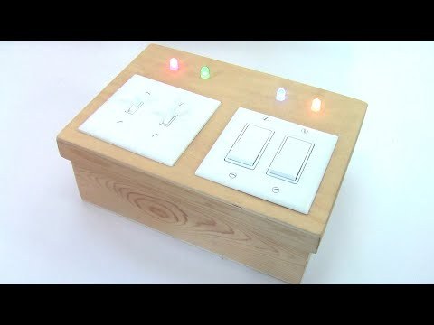 DIY Kid's Toy LED Light Switch Box