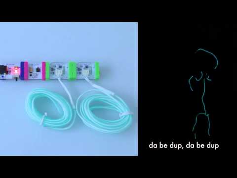 DIY Kid Glowing Stick Figure Costume