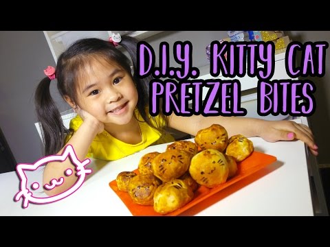 DIY Kitty Cat Pretzel Bites | Easy AND Yummy Recipes for Kids