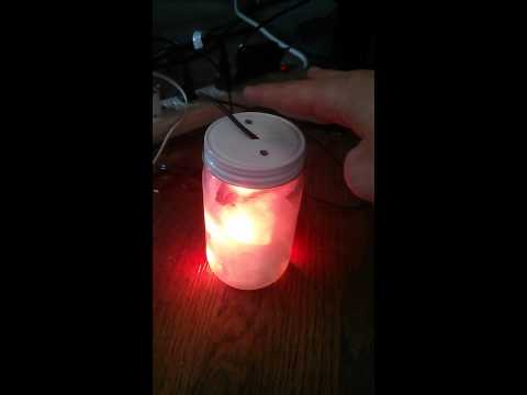 DIY LED firefly Jar