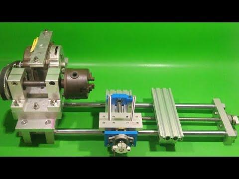 DIY Lathe CNC Machine Homemade Axis Linear Rail Slide Motion