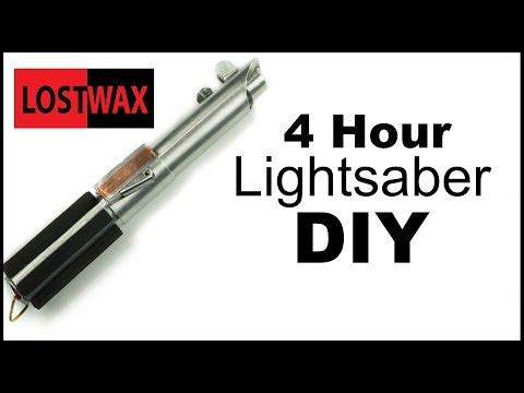 DIY Lightsaber. I Make a Luke Skywalker Lightsaber in 4 hours Without Buying Anything!