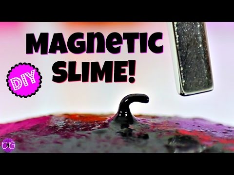 DIY MAGNETIC SLIME!  HOW TO MAKE MAGNET SLIME!