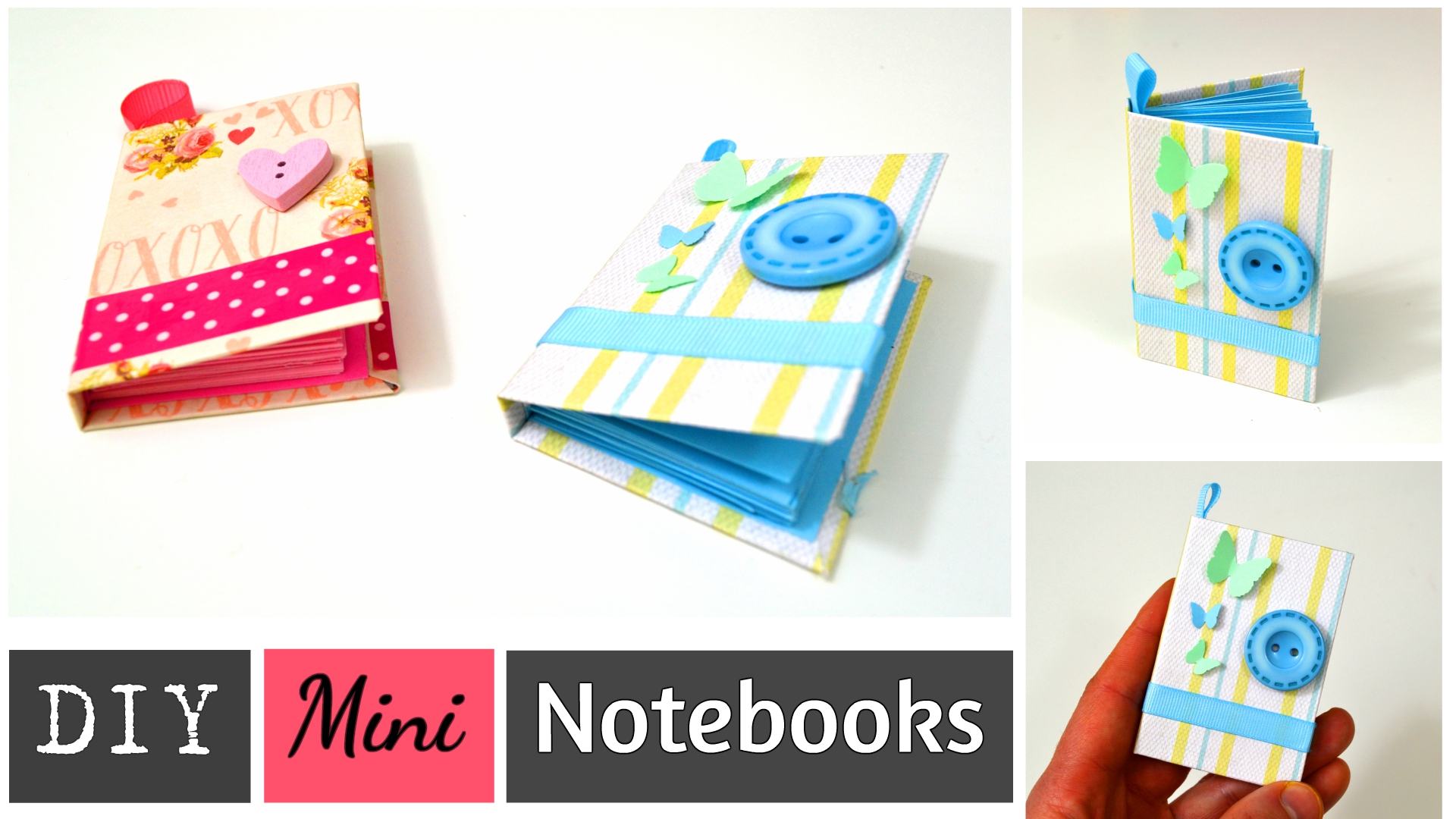 DIY MINI NOTEBOOKS - Mini Paper Books - DIY Back to School - Easy Paper Crafts.jpg