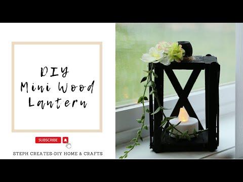 DIY Mini Wood Lantern