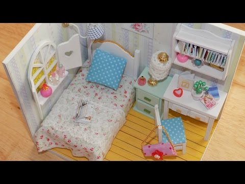 DIY Miniature Dollhouse Bedroom