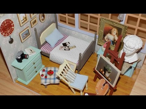 DIY Miniature Dollhouse Bedroom