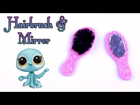 DIY Miniature Hairbrush &amp;amp; Mirror - How to Make LPS Crafts, Doll Stuff &amp;amp; Dollhouse Things