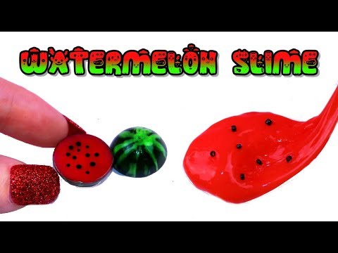 DIY Miniature Liquid Watermelon with SLIME