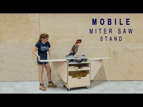 DIY Mobile Miter Saw Stand