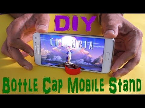 DIY Mobile stand with Bottle Cap (Life Hack)