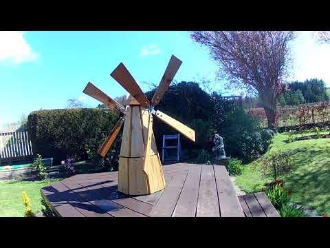 DIY Model Garden Windmill with Swivelling Motion