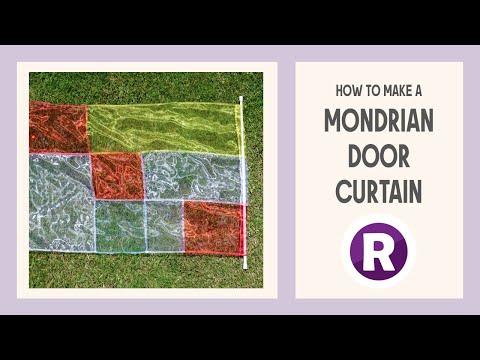 DIY Mondrian Door Curtain | How to Sew a Bojagi Patchwork Hanging for Your Home