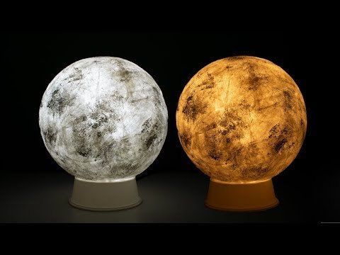 DIY Moon Lamp | Tissue Paper Craft Idea