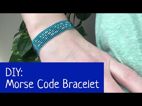 DIY Morse Code Bead Loom Bracelet