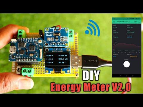 DIY Multifunction Energy Meter V2.0 || Monitor Energy from Smartphone