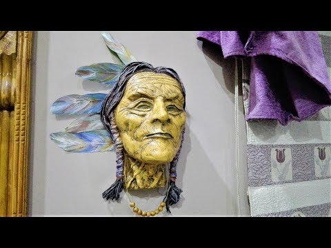 DIY Native American Sculpture |Wall Hanging Mask