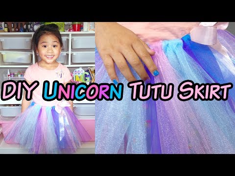 DIY No-Sew Tutu Skirt | DIY Unicorn Tutu Skirt | DIY Tulle Skirt Tutorial