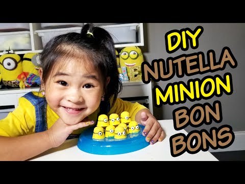 DIY Nutella Minion Chocolates | Easy Nutella Bon Bon Recipe &amp;amp; Tutorial | Despicable Me 3 DIY