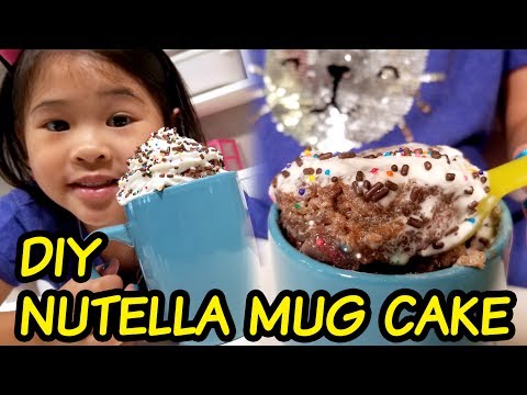 DIY Nutella Mug Cake Recipe | Easy Chocolate Mug Cake Tutorial | Microwave Nutella Cake