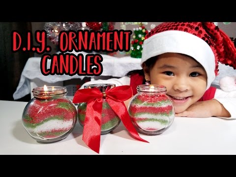 DIY Ornament Candles | Day 5: 12 DIYs of Christmas | Great Gift Idea!