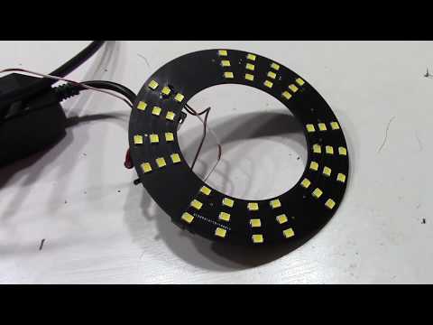 DIY PCB led microscope ring light