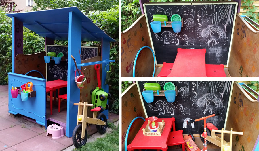 DIY Pallet &amp; Scrap Wood Playhouse interior.jpg