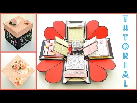 DIY Paper Crafts  - How to make an Exploding Box Card - Scrapbooking Tutorial