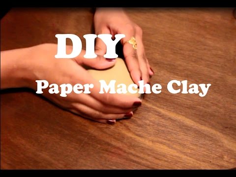 DIY Paper Mache Clay | Fast Easy Paper Mache Recipe | Using only three ingredients