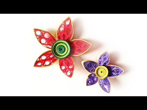 DIY Paper Quilled Flower For Decoration | Paper Quilling Art