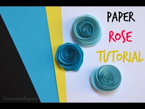 DIY Paper Quilling Rose Tutorial