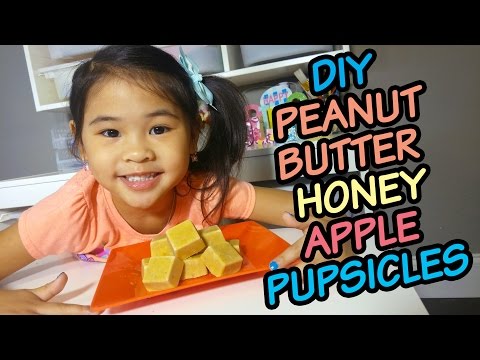 DIY Peanut Butter Honey Apple Pupsicles | Easy Frozen Dog Treat Recipe!