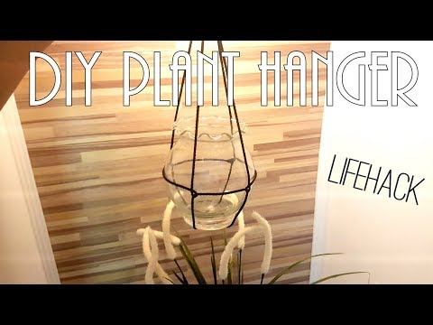 DIY Plant Hanger - Simple Macrame Tutorial - Lifehack