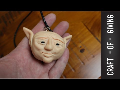 DIY Polymer Clay  Fantasy Gnome Necklace | Craft of Giving