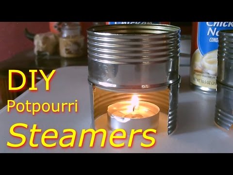 DIY Potpourri Steamer Pots! ~ Simple DIY Project (made with a single can!) - Full Instr.