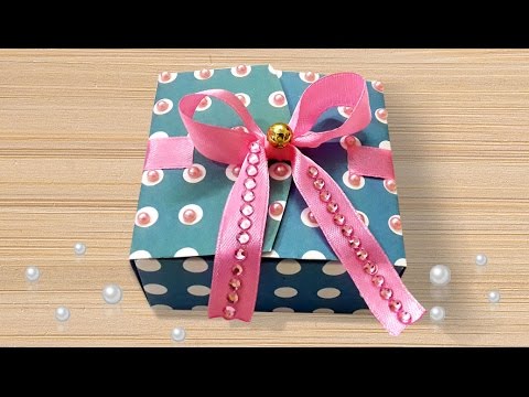 DIY Projects : How to Make Cute DIY Paper Diwali Gift Box Using FREE Template | Christmas Gift Box