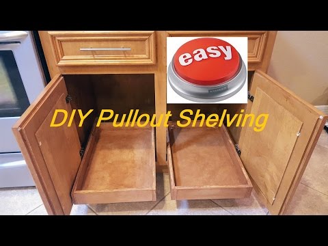 DIY Pull-out sliding shelving