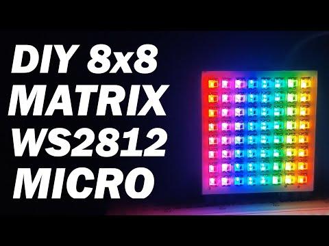 DIY RGB MATRIX with Mini WS2812 LEDs