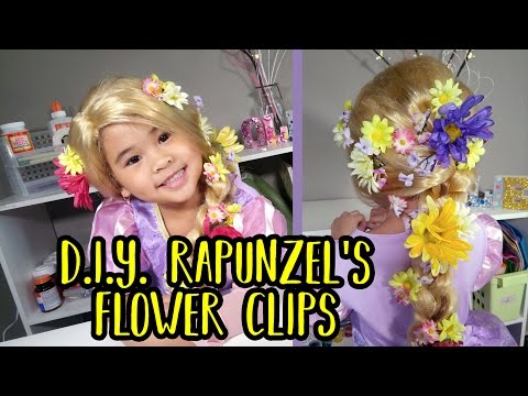 DIY Rapunzel's Flower Hair Clips | Disney Tangled Crafts