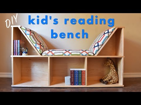 DIY Reading Nook | Bench w/ Book Storage