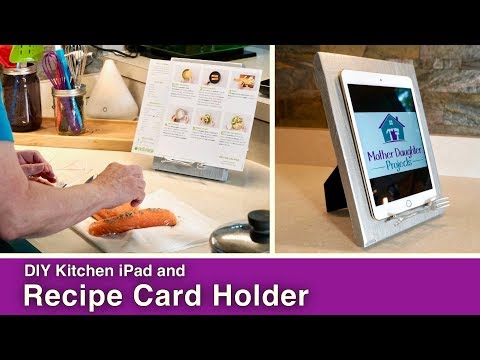 DIY Recipe and iPad Holder // Hello Fresh Card Size