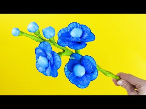 DIY Recycled Plastic Flowers - Easy Plastic Bag Crafts