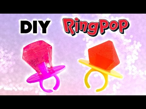 DIY Ring Pop and Edible Jewels // Homemade Lollipops // Jolly Rancher Ring Pops // DIY Candy