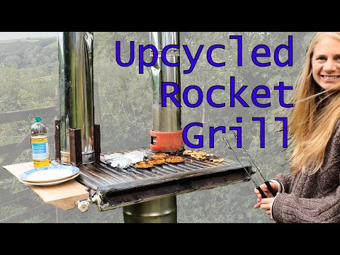 DIY Rocket Stove Grill Griddle from Old Radiator